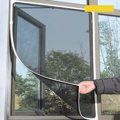 Houseeker Gorden Jaring Anti Nyamuk Window Mosquito Net Mesh 130x150cm - AM198Z - Black