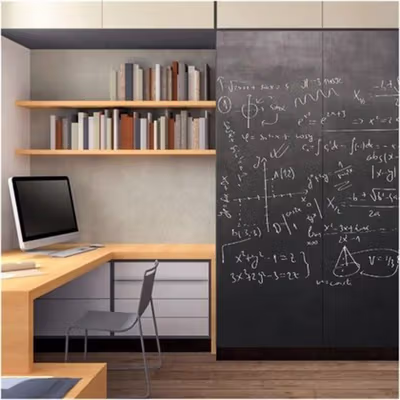 C&B Office Stiker Dinding Papan Tulis Kapur Flexible 200 x 45cm - 513 - Black