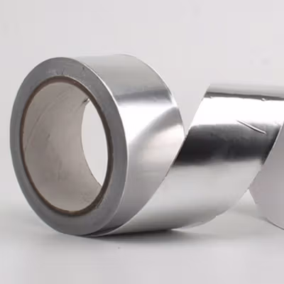 TaffPACK Lakban Aluminium Foil Tape 0.06mm Tahan Panas Anti Bocor 10M 50mm - YX10 - Silver