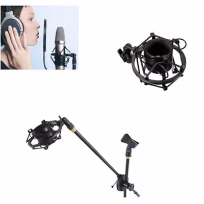 TaffSTUDIO Holder Mikrofon Shockproof Mount - SH-100 - Black