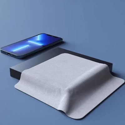 CHIMJUM Lap Microfiber Kain Pembersih Layar Polishing Cloth 16x16cm - CJ-16 - Gray