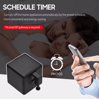 Tuya Fingerbot Finger Robot Bluetooth Smart Home Voice Control - N-1 - Black