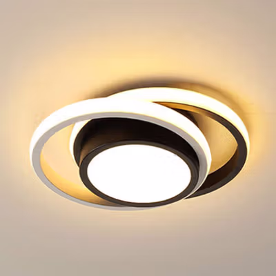 TaffLED Lampu Plafon LED Nordic Style 3 Color 3000-6000K 21W 220V - C-2218 - Black