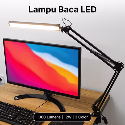 TaffLED Lampu Meja Belajar LED 3 Color 3500-6000K 12W - FX310 - Black