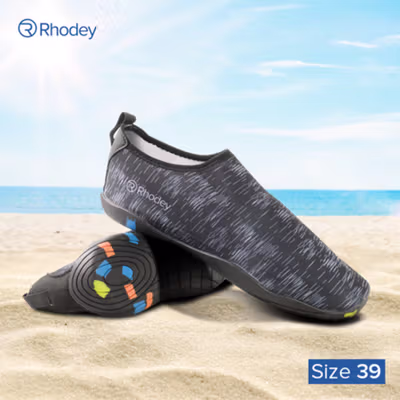 Rhodey STOUREG Sepatu Pantai Olahraga Air Water Sports Barefoot Shoes 39 - 6688 - Black/Green