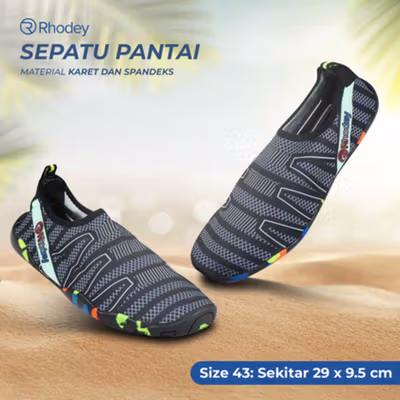 Rhodey STOUREG Sepatu Pantai Olahraga Air Water Sports Barefoot Shoes 43 - 6688 - Gray