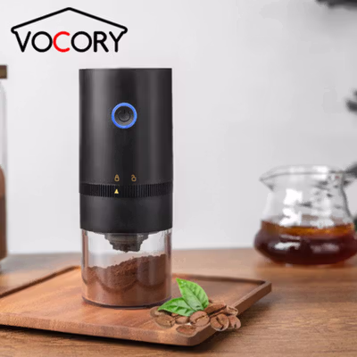 One Two Cups Penggiling Kopi Elektrik Coffee Bean Grinder 120ml - HB-985 - Black
