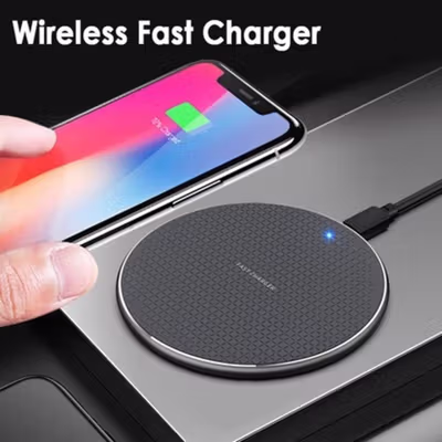 Centechia Universal Wireless Charger Fast Charging Station Base 2A 10W - K8 - Black