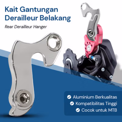 FOXRACE Kait Ekor Belakang Konverter Derailleur Sepeda Tail Hook MTB - LU001 - Silver