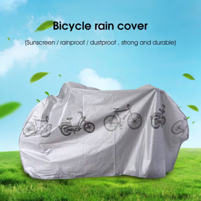 TaffSPORT Sarung Motor Sepeda Waterproof Parasut Bike Cover 200x100cm - CV200 - Gray