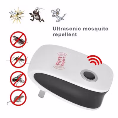 Alat Pengusir Nyamuk Elektronik Anti Mosquito Ultrasonic Pest Repeller - CHN-1 - White