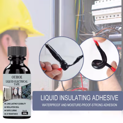 OUHOE Liquid Insulating Electrical Tape Pasta Insulasi Kabel 30ml - O30 - Black