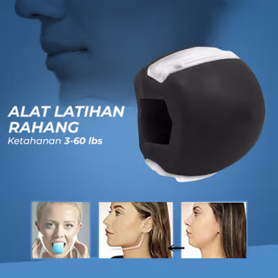 Define Alat Latihan Rahang Jaw Exercise Silicone Training Ball 3-60lbs - MBQ-001 - Black