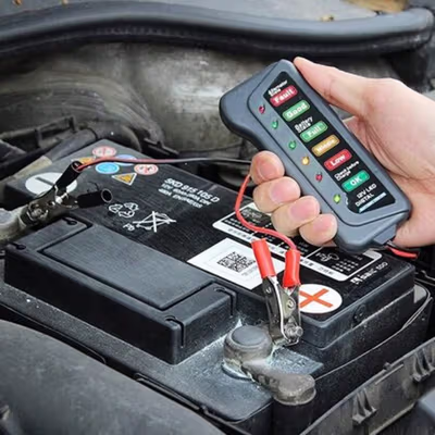 Tirol Tester Baterai Digital Battery Checker 12V 6 LED - BJ-803 - Black