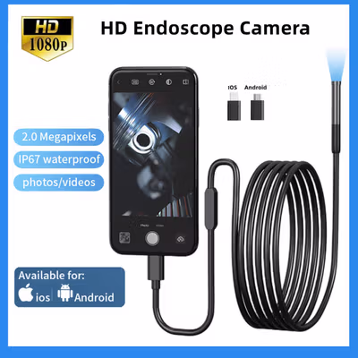 ANESOK Kamera Endoscope Industrial Android IOS 1080P 8mm - W300 - Black