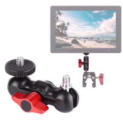 Andoer Ball Head Kamera Magic Arm Shoe Mount Adapter 1/4 Inch - H032 - Black