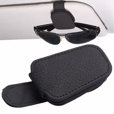 AEMONI Penjepit Kacamata Mobil Sun Visor Magnetic Clip Holder - MN-20 - Black