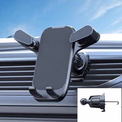 COOFUN Phone Holder Air Vent One Hand Operation Adjustable - ZM20 - Black