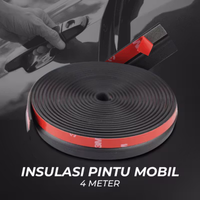 HARBLL Insulation Seal Pintu Mobil Noise Reduction Z Shaped 4M 21mm - Z4 - Black