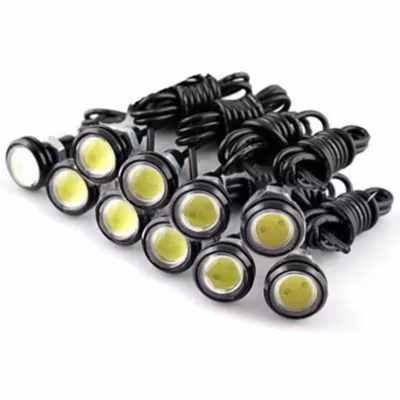 Lampu DRL Motor Mobil Eagle Eye Cool White 10W 1 PCS - HL - White
