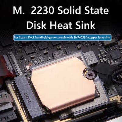 RGEEK Heatsink SSD M.2 2230 NVMe Console Game Copper Cooler - TN30 - Rose Gold