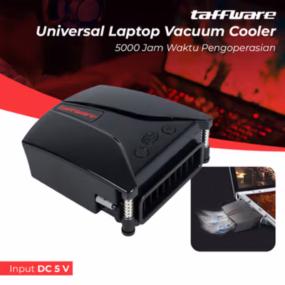 Taffware Pendingin Laptop Universal Vacuum Cooler Fan Penyedot Udara - LC06 - Black