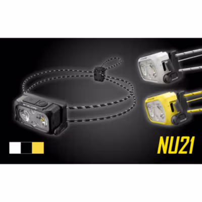 NITECORE Senter Kepala Headlamp LED Dual Beam IP66 360 Lumens - NU21 - Black