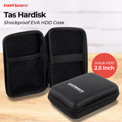 Taffware Tas Hardisk Case EVA Shockproof HDD 2.5 Inch - HD402 - Black