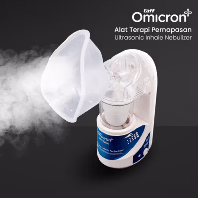 TaffOmicron Alat Terapi Pernapasan Ultrasonic Nebulizer Atomizer - MY-520A - White