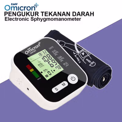 TaffOmicron Tensimeter Digital Pengukur Tekanan Darah Dual Power - RAK-283 - White