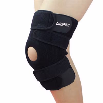 TaffSPORT Deker Pelindung Lutut Power Brace Kneepad Gym Fitness 1 PCS - A-0512 - Black
