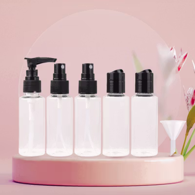 BEIYIN Botol Travel Size Liquid Spray Bottle Pack Plastik 5 PCS - 1712 - Black