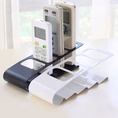 eTya Remote Control Stand Holder Rak Remot Model Susun 4 Slot - 34057 - Black
