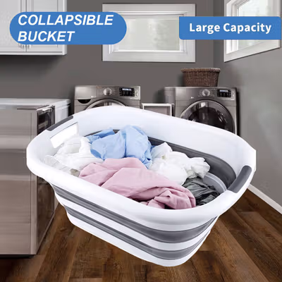 MIHOME Ember Lipat Baskom Laundry Bucket Collapsible 40L - FB4610 - Gray