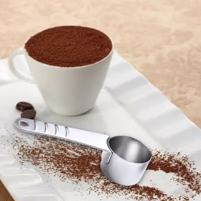 iCafilas 2in1 Sendok Takar Kopi Spoon Tamper Nespresso - ICF367 - Silver