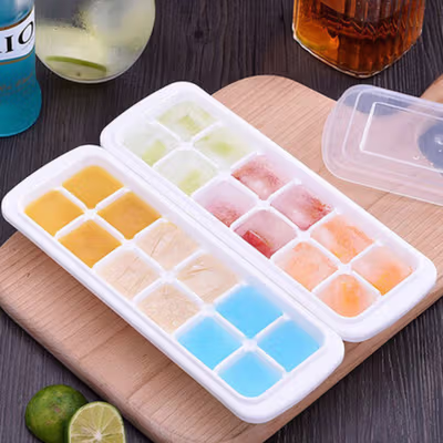 SSGP Cetakan Es Batu Jelly Kotak Ice Cube Tray 12 Grid - DY0972 - White