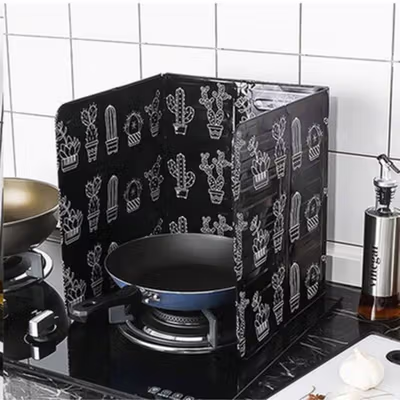 AWOO Pelindung Anti Cipratan Minyak Aluminium Foil Plate - A01 - Black