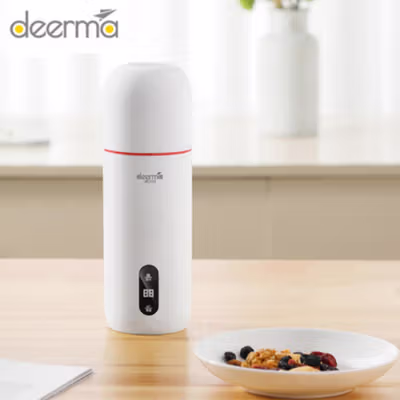 Deerma Botol Teko Elektrik Pintar Portable Water Bottle 300W 350ml - DEM-DR035S - White