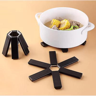 PENGHUI Alas Insulasi Heat Insulation Pad Dish Placemat Pot Pan 19cm - L-19 - Black