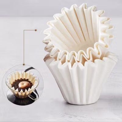 Ars Kertas Saringan Kopi Wave Filter Paper V60 110mm 8-12 Cups 100 PCS - AS110m - White