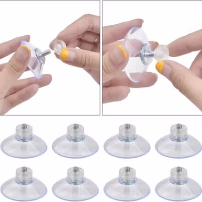 GDR Alat Tempel Dinding Mushroom Head Suction Cup Hook 40mm - G310 - Transparent