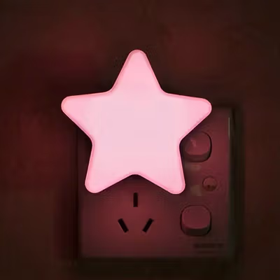 Energy Lampu Tidur Dinding LED Model Bintang EU Plug 240V 0.1W - EN-NL-8 - Pink