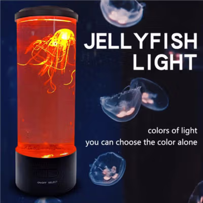 KVVGHT Lampu Meja Hias Jellyfish Light RGB 18W - KG045 - Transparent