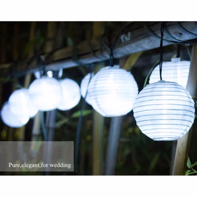 Ousam Lampu Hias String Lights Lampion Solar 20 LED 8 Modes 5M - M202 - Multi-Color
