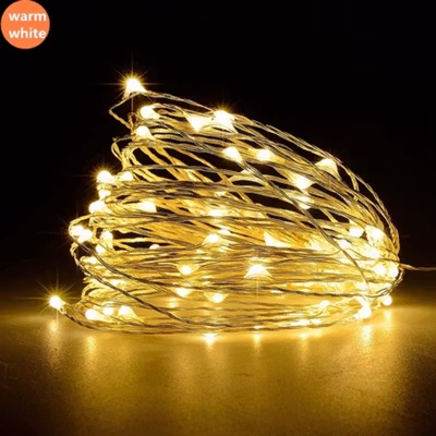 TaffLED Lampu Hias String Lights Waterproof USB Power 50 LED 5M - SZ - Warm White