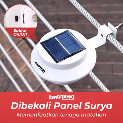 TaffLED Lampu Sorot LED Outdoor Waterproof Solar Cool White 2V 1W - G2281 - White