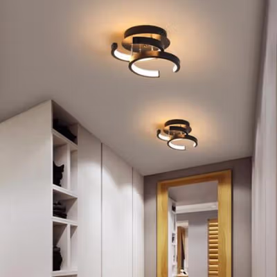 TaffLED Lampu Plafon LED Ceiling Light Minimalis C-Ring Tri Color 18W - L888 - Black