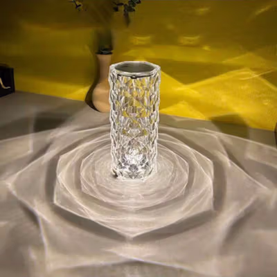 VKTECH Lampu Meja Hias Model Kristal LED Diamond 0.74W 3 in 1 Color - R302 - Transparent