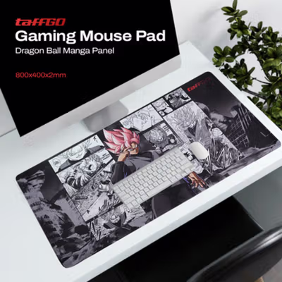 TaffGO Gaming Mouse Pad Dragon Ball Manga Panel 800x400x2mm - WXDBZ - Gray