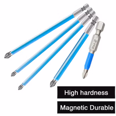 DIZAINLIFE Kepala Obeng Plus Phillips Magnetic Screwdrivers PH2 5 PCS - S2 - Blue